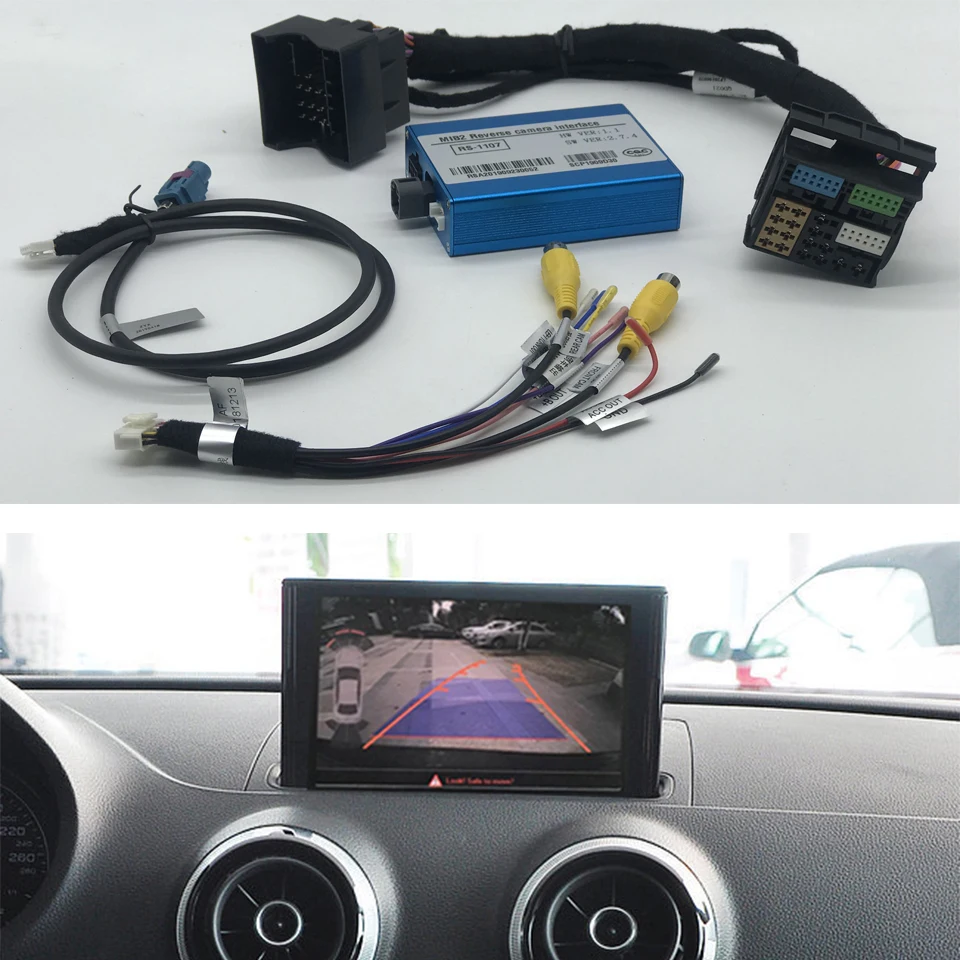 Park Assist Pilot Front Backup Rear Camera Interface Reverse Camera Improve For Audi A3 8V 2013- 2019 with Parking Guidelines