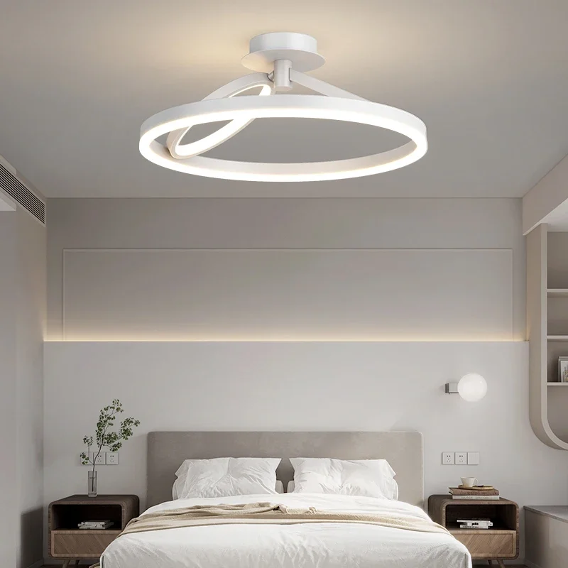 Moderne Led Plafond Kroonluchters Nordic Stijl Luxe Ring Villa Hanglamp Sfeer High-End Woonkamer Eetkamer Hanglamp