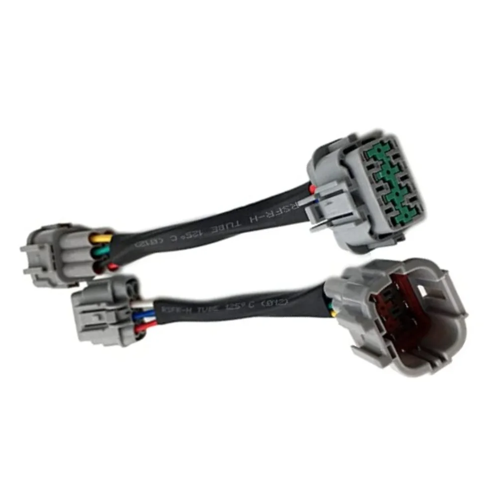 6-Pin Fuel Injector Connector Wire Harness For For Denso For Smart Piezo High Pressure Injection Pigtail Cable Black Automotive