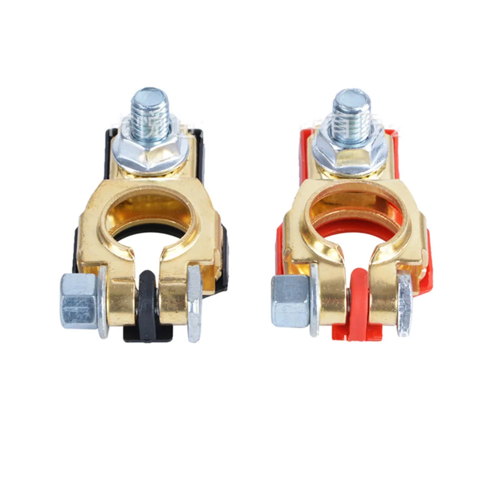 Universal 2Pcs 24V 12V Quick Release Batterie Terminals Schellen Auto Top Post für Caravan Boot Motorrad Auto auto Zubehör – Detail 6