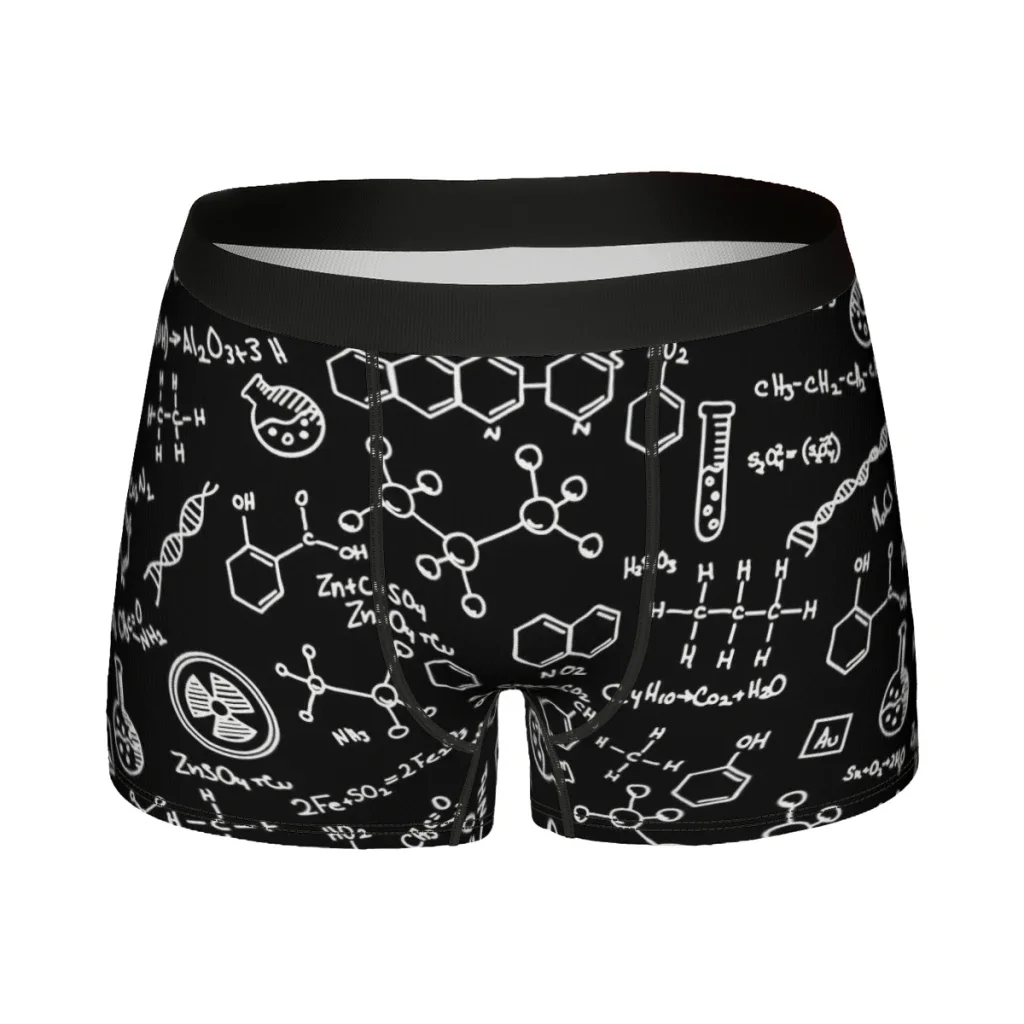 Science Chemistry Pattern Chemistry Pattern Underpants Breathbale Panties Male Underwear Ventilate Shorts Boxer Briefs