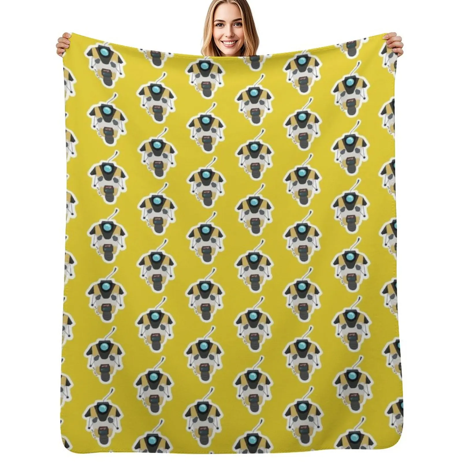 

Claptrap 2 Throw Blanket Camping Nap Decoratives warm for winter Blankets