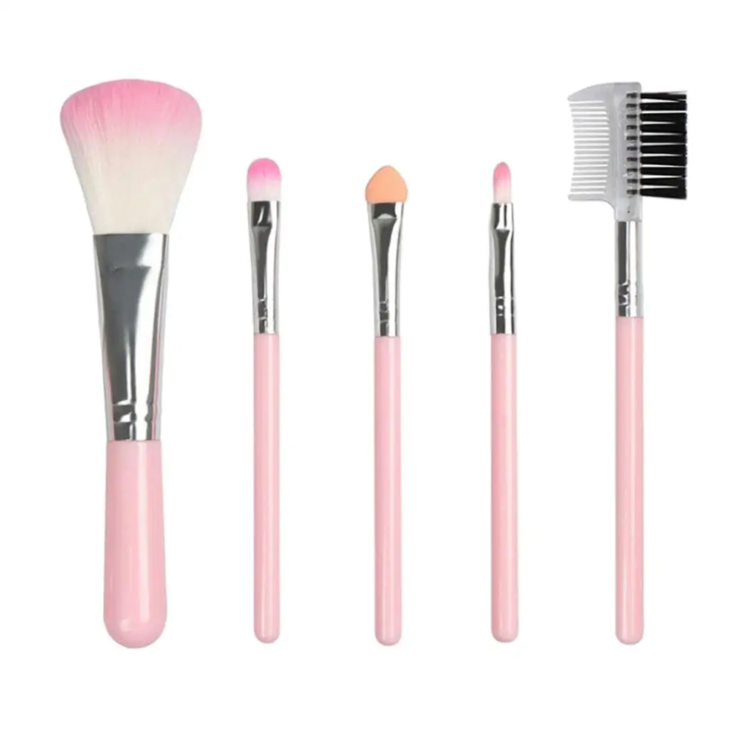 4-6pack 5 Pieces Makeup Brushes Eyeshadow Applicator Cream Blending Brush Kit