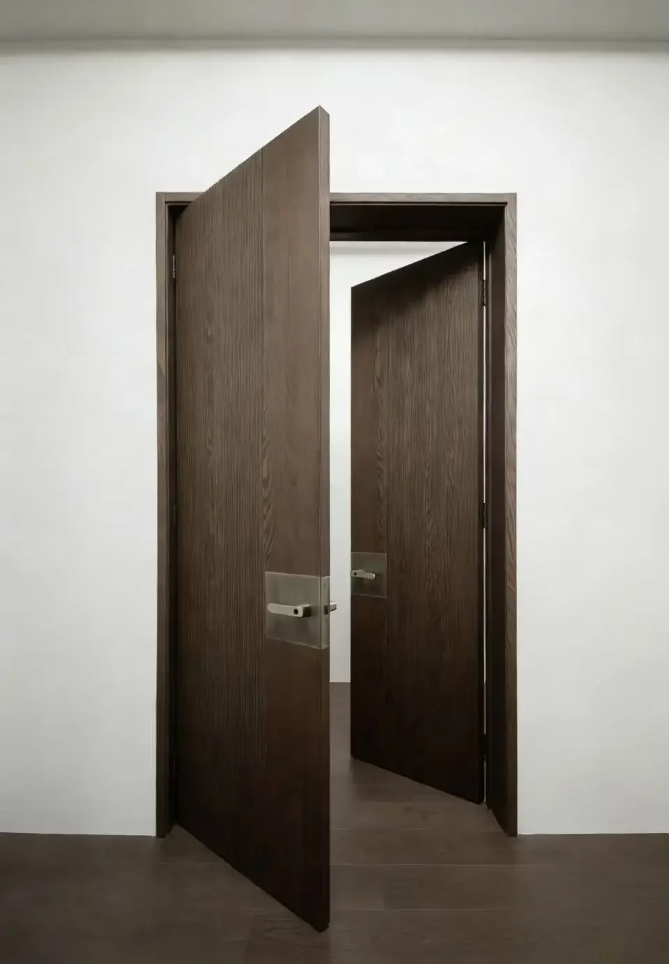 xx-Customization White Oak Half Mountain Veneer Flush Natural Style Wood Door For Residential And Commercial Projects