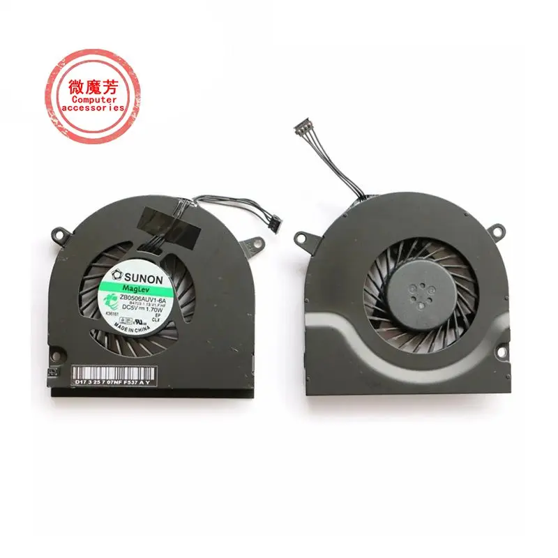 Laptop cpu Cooling Fan For Apple for Macbook Pro A1278 MB991 MB466 MB467 A1342 MB990 CPU Cooler Fan 2009 2010 2011 2012