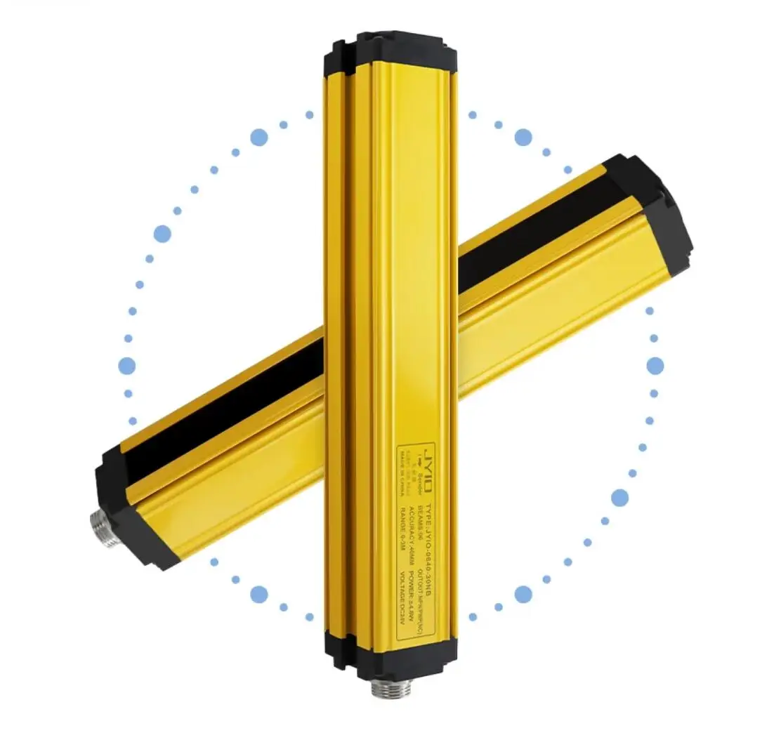 24VDC Safety Light Curtain Sensor 20mm Industrial CNC Machine Infrared Beam Barrier normally closed NPN PNP Output