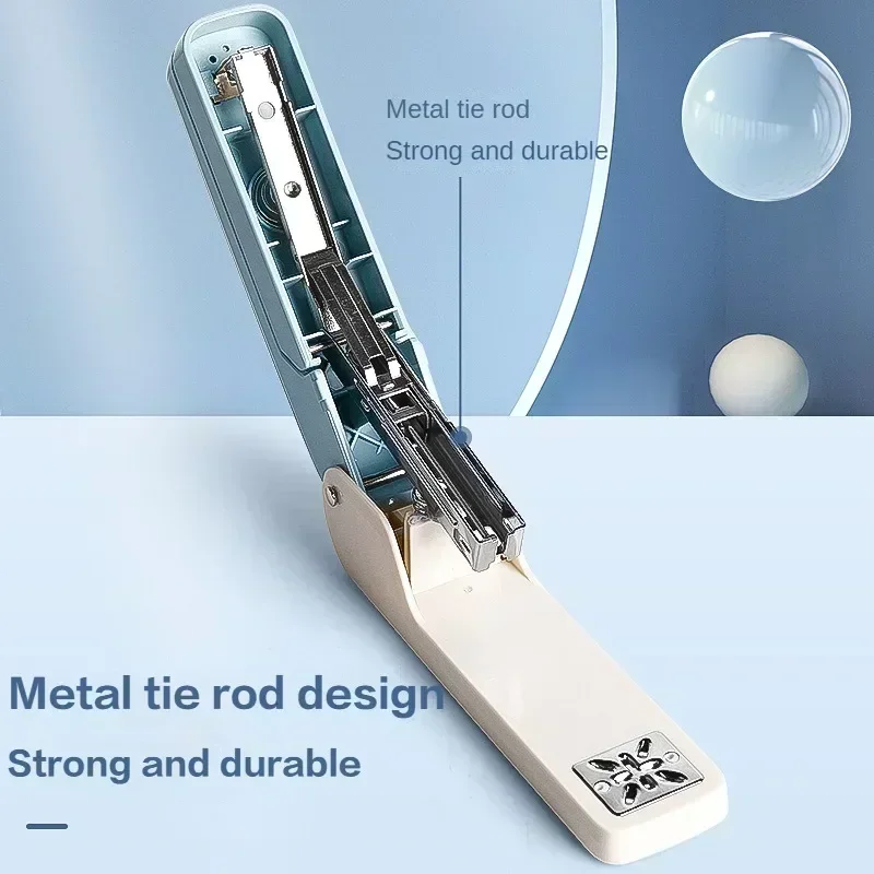 Large 360 Degree Rotatable Stapler for Students Home Office Use Stapling Machine Strong Clutch Large Capacity Staple Extractor