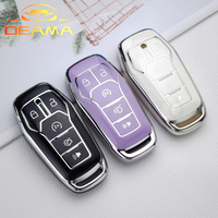 For Ford Fusion F-150 Edge Explorer Mustang Lincoln MKZ MKC Platinum 2016 F150 Lariat 5 Buttons Tpu Car Remote Key Case Cover