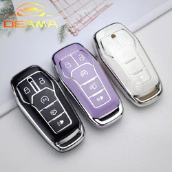 For Ford Fusion F-150 Edge Explorer Mustang Lincoln MKZ MKC Platinum 2016 F150 Lariat 5 Buttons Tpu Car Remote Key Case Cover