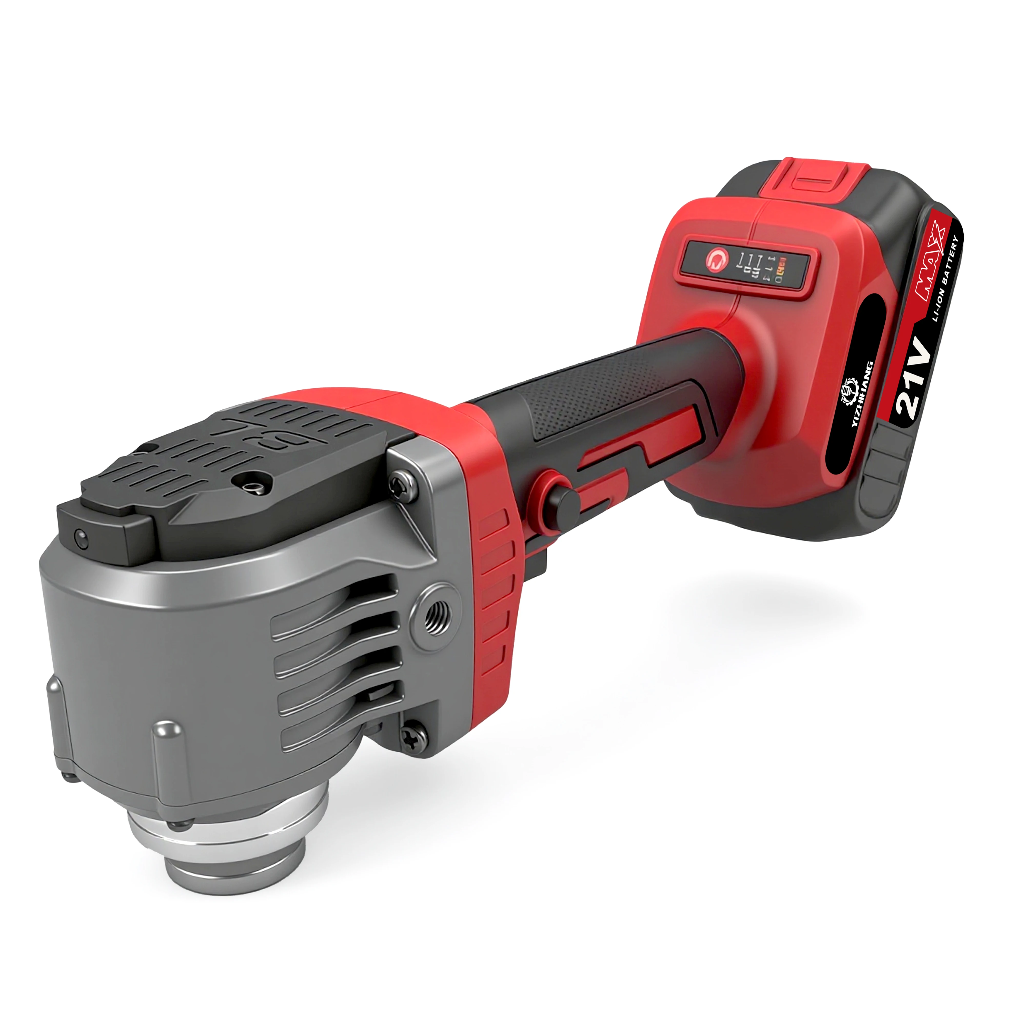 High-power Cordless Angle Grinder With Rechargeable Battery, Industrial Handheld Design And Polishing Wheel