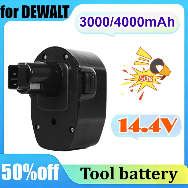 

For DEWALT DC9071 DC9091 14.4V 3000/4000mAh Li-ion Ni-MH Battery for Cordless Drill Tool Battery