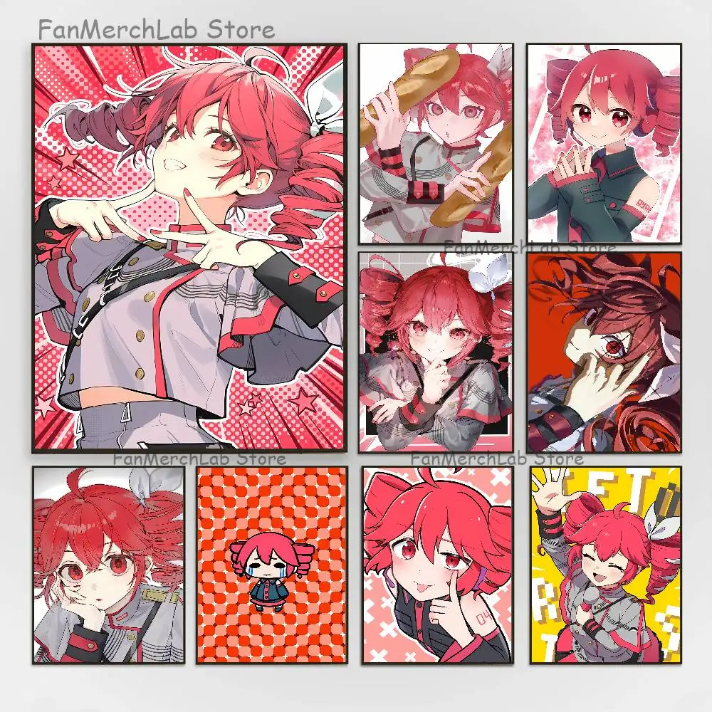 

Electronic Musicians K-Kasane TetoS Poster Multi-Purpose Wall Art for Living Room Bedroom Office Hallway Bar Home Decor Gift