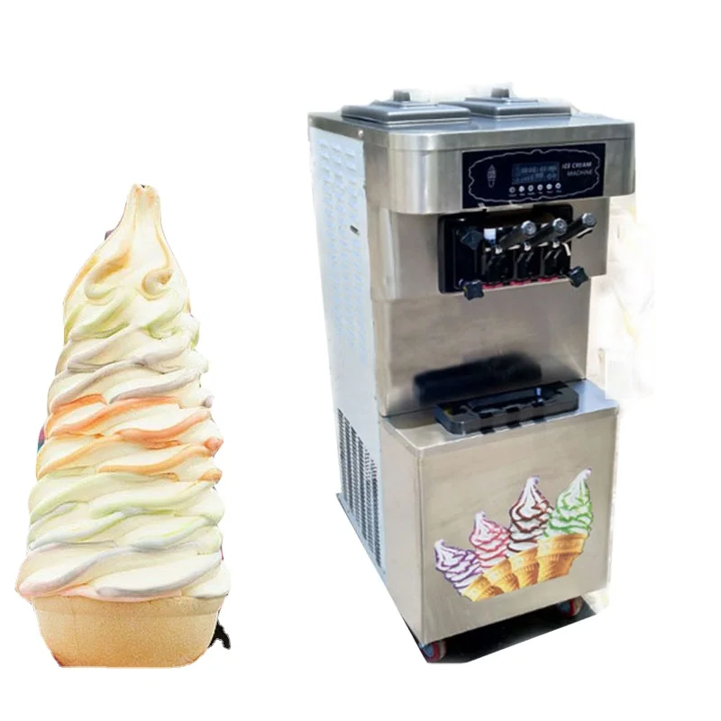 2023 2200 w 30-40L/H bangladesh ice cream machine table top home snow swirl ice cream machine business