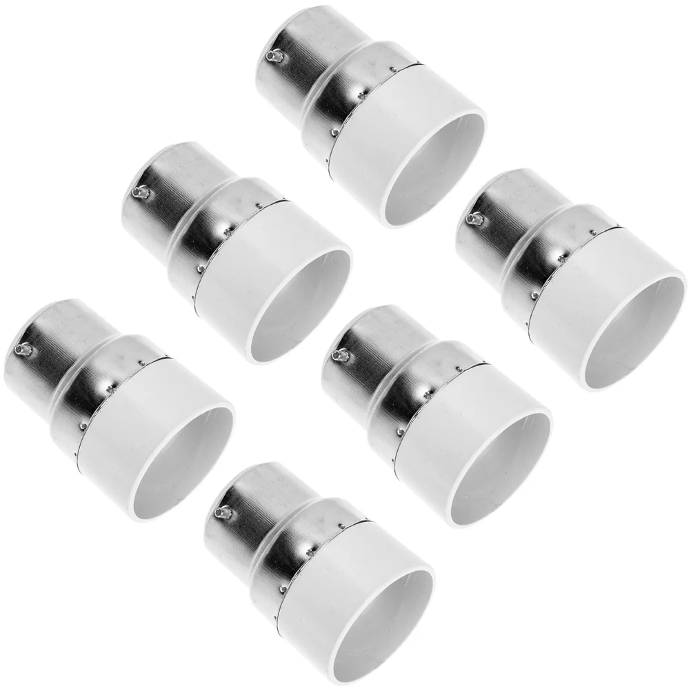 

6 Pcs B22 to E14 Light Socket Adapter PC Copper Anti Burning Corrosion Resistant Safe Bulb Converter for Home