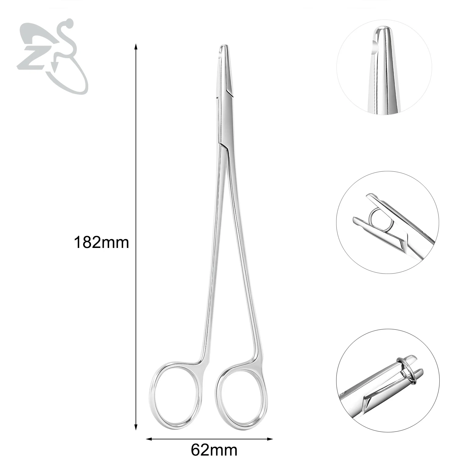 ZS 1PC Edelstahl Piercing Klemme Schlitz Locking Forcep Öffnung Piercing Zange Werkzeug für Ohr Lippe Bauch Nabel Zunge piercing