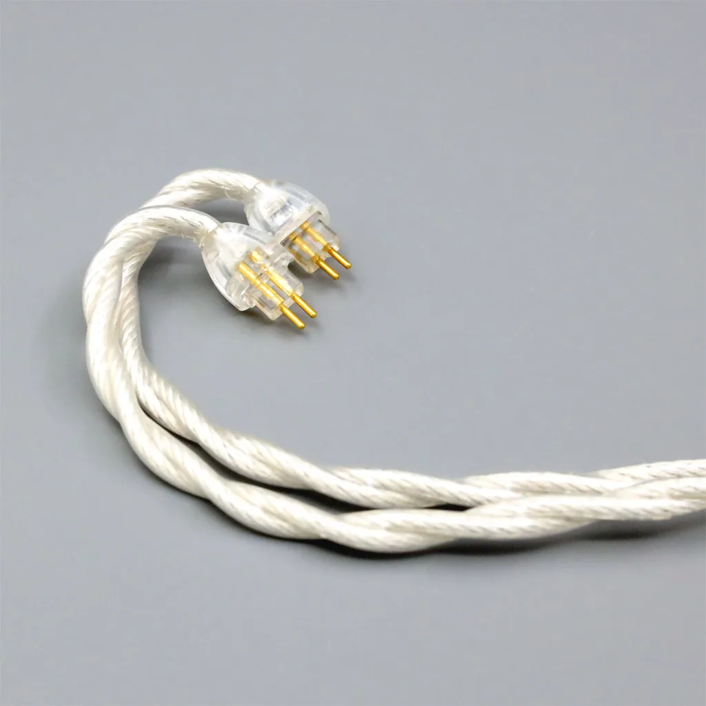 LN 008130   Cable de auriculares tipo 2 chapado en plata de grafeno 7N OCC para controlador dinámico de diafragma de toología HiFiMan RE2000