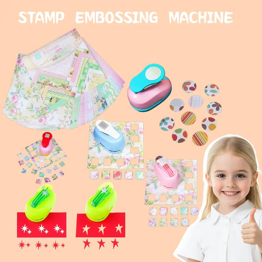 Mesin Embossing Bentuk Stempel Baru 2x1.8cm, Alat Embossing, Pembuat Lubang Stempel, Puncher Bergigi, Baru 2026 Rou J3U2