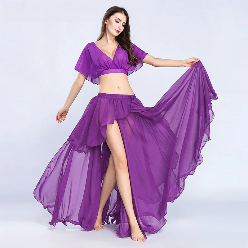 Costume d'entraînement Sexy pour femmes, Costume de danse du ventre de danse orientale, ensemble pour débutants, nouvelle danse du ventre royale Smeela 2025