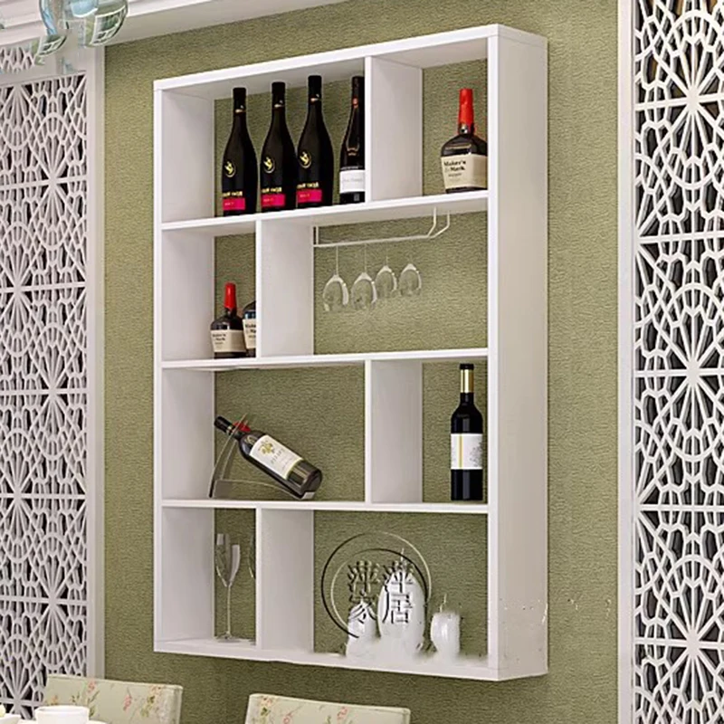 Modern Wood Wine Cabinet Shelves Living Room Kitchen Storage Restaurant Display Bar Cabinet Luxury Repisa Furniture For Room 6