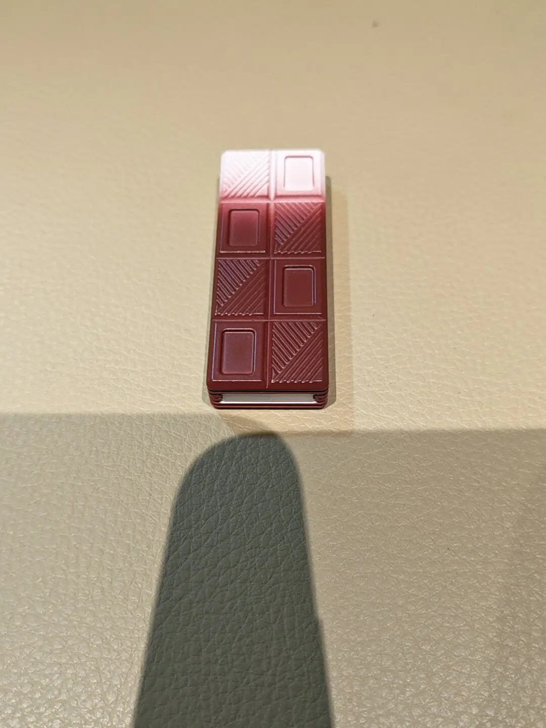 Used EDC 01EDC Wafer Push Brand 2.0 Chocolate, Cocoa Milk Color Scheme, Titanium Alloy + Ceramic Coating