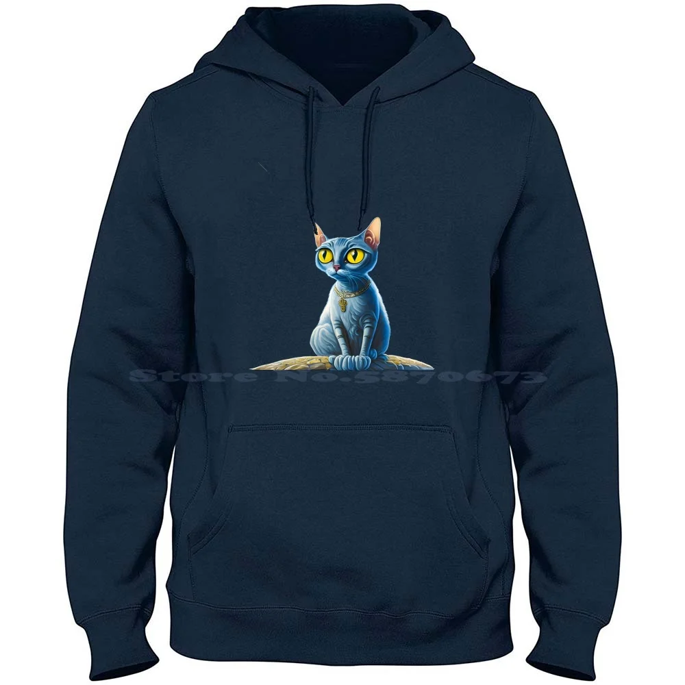 Pharaonic Cat 1 100% Cotton Hoodie T Shirt