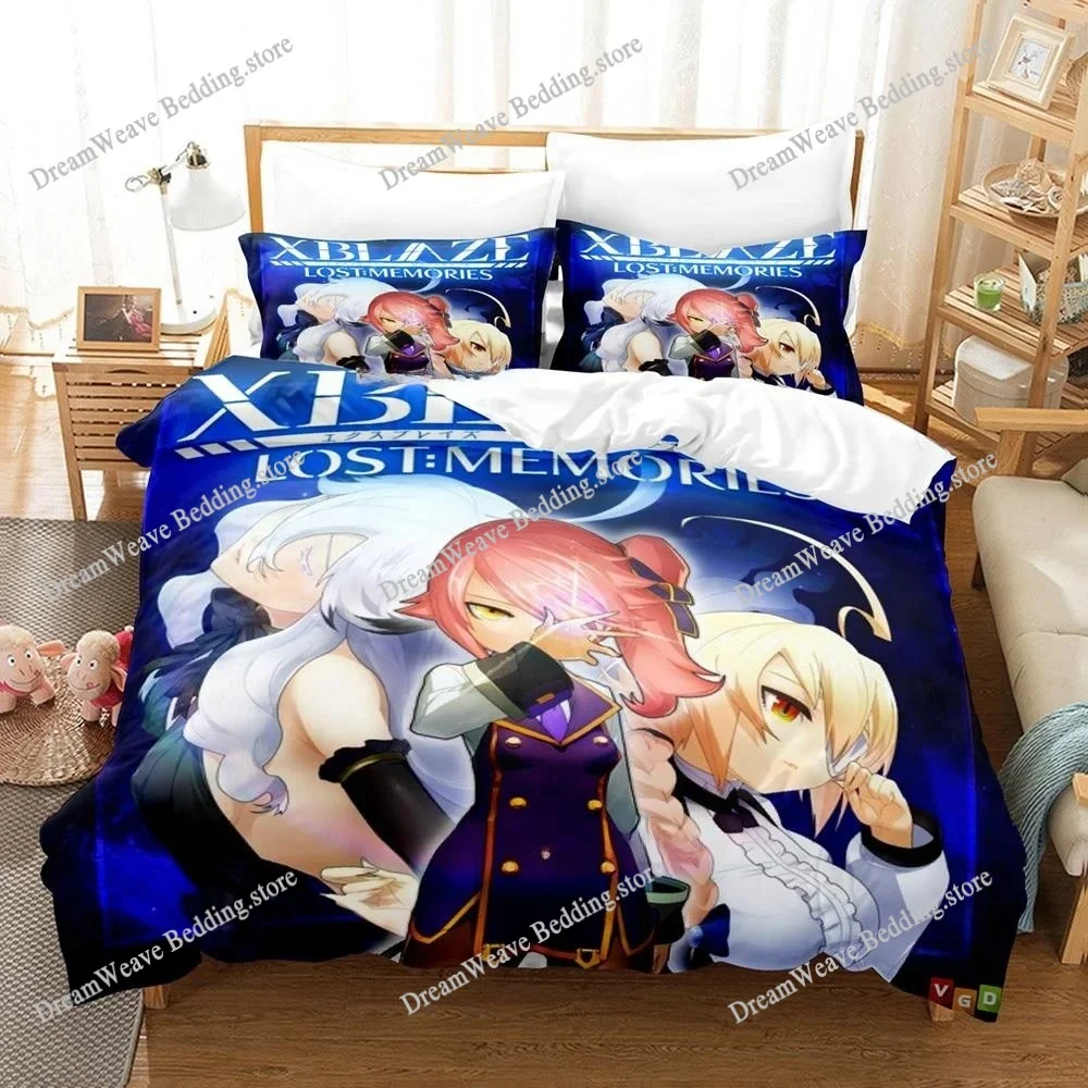 

3d Print Game XBlaze Lost Memories Bedding Set Single Twin Full Queen King Size Bed Set Teenager Bedroom Sheet Set Home Textile