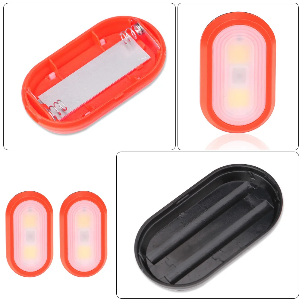 

2Pcs Waterproof LED Clip Light Easy to Use Night Safety Warning Light for Runners Jogging Travel Bag Attachment