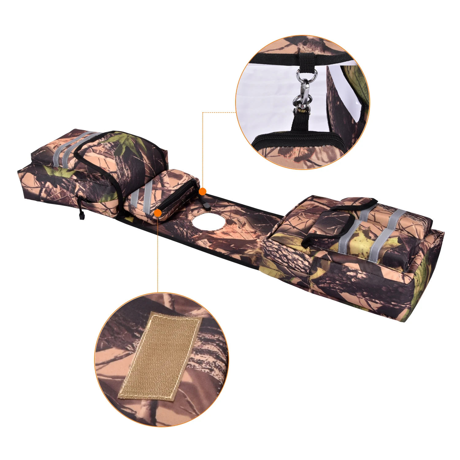 Snowmobile Motorcycle Cargo Pocket Tank Storage Saddle Bags For ATV UTV 600D Oxford Waterproof Cell Phone Pocket