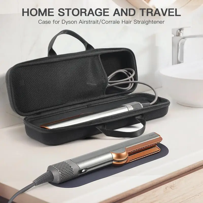 

Travel Carrying Case for Airstrait HT01 Hair Straightener Storage Bag Flat Iron Holder Hard EVA Case Hair Straightener Organizer