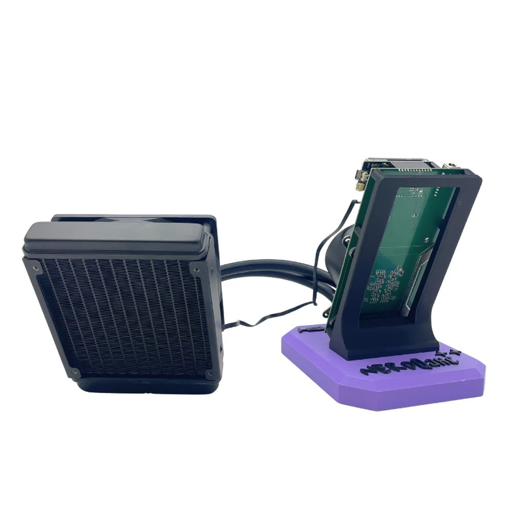 العلامة التجارية الجديدة Bitaxe NerdQaxe ++ Hydro 4.8TH/s 80W BTC Miner 15J/Th 4 * BM1370 ASIC Chips، 2.4G WiFi Crypto Machine عامل منجم مفتوح المصدر #5