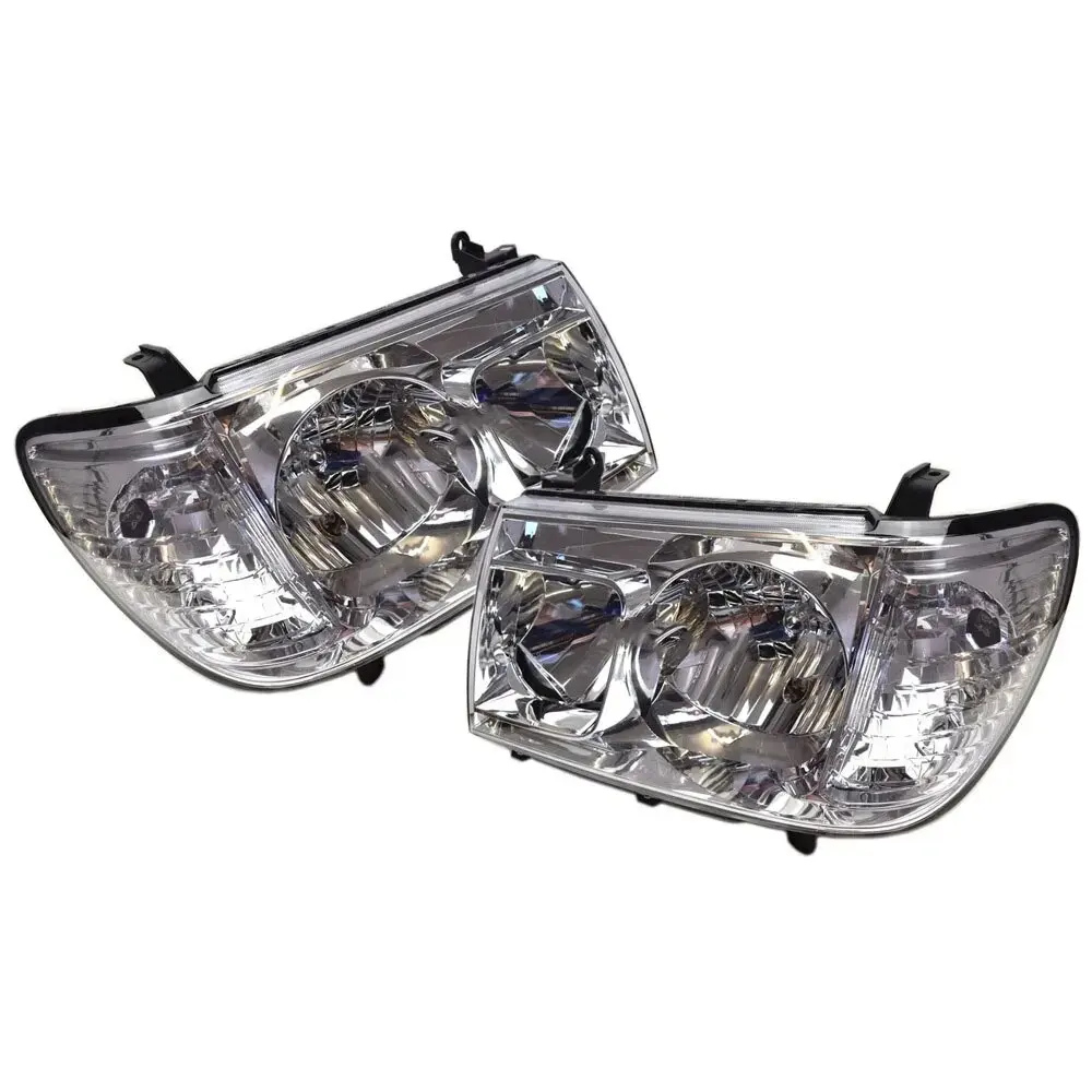 A Pair Headlamp For Toyota Land Cruiser FJ100 Uzj100 Automobile 1998 to 2006 White 81130-60A90 81170-60A80 81130-60C80