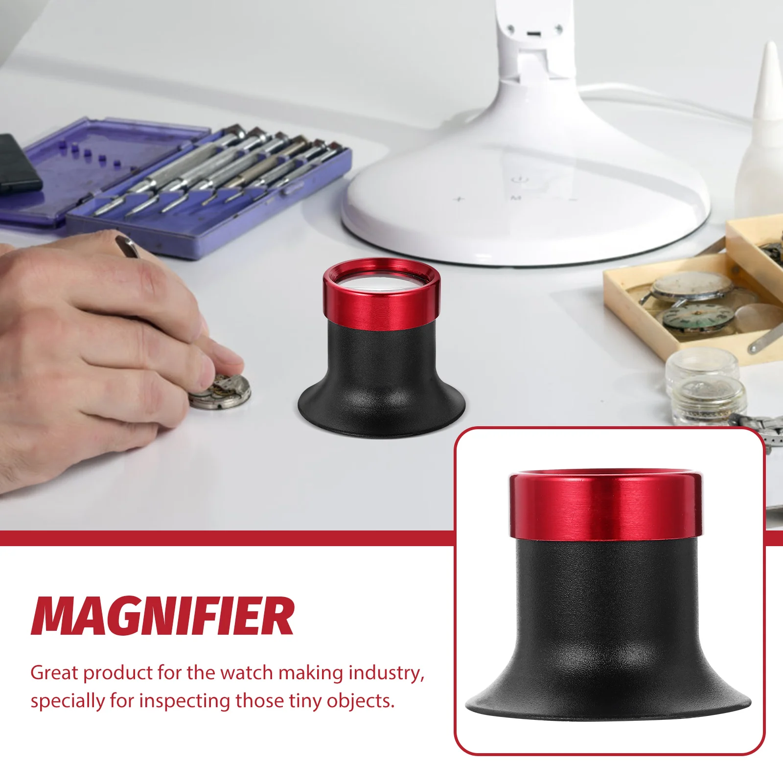 

10X Magnifier Loupe Reliable Performance for Detailed Work Great for Watch Accessories and Jewelry Enthusiasts Tool