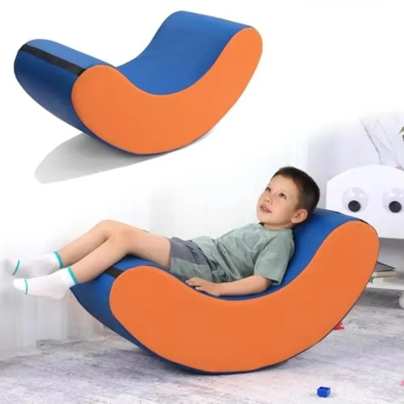 High-Density Foam Sensory Rocking Chair Portable Kids Sensory Chair with Waterproof PU Cover