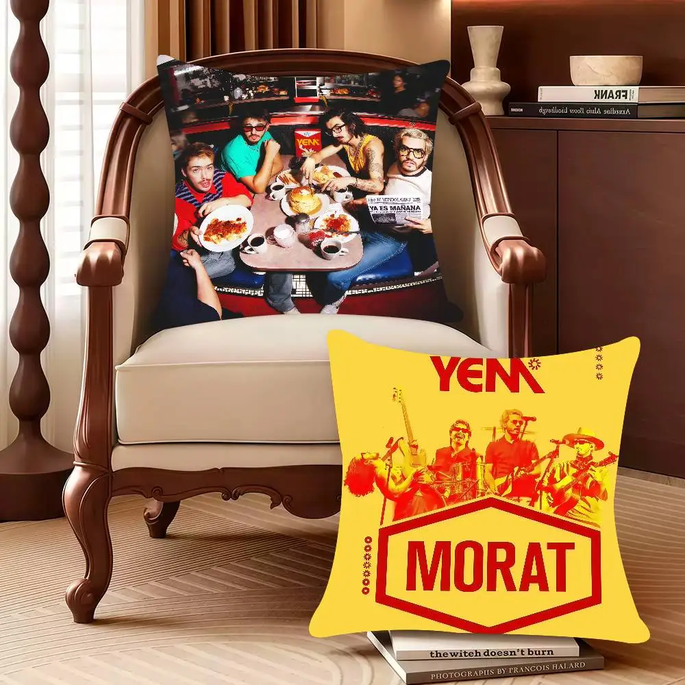 

Band M-Morat ya es manana Pillow Case Decor Protective Covers Comfortable soft for Sofa Living Room Home office