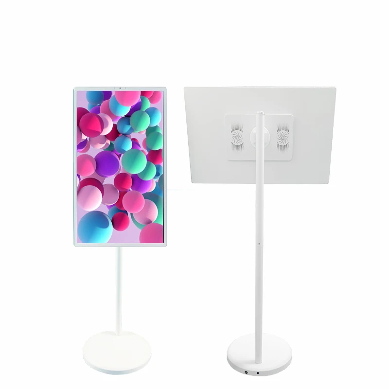 32-Inch Portable Android Smart TV Touch Screen Gaming Console with White Cabinet High-End Smart Television