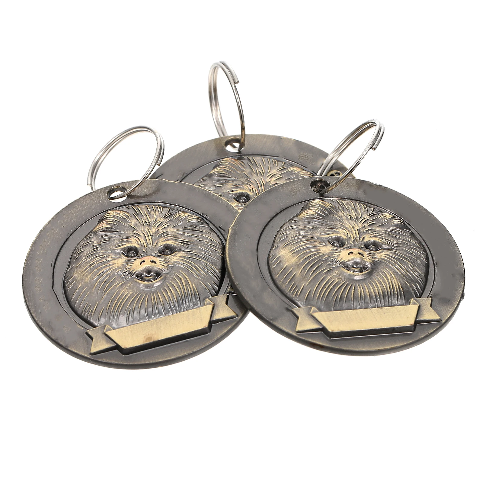 

3pcs Pet ID Tags Zinc Alloy Dog ID Cards Wear Resistance Vintage Design Puppy Name Tags Small Dogs Collar Accessories Pet