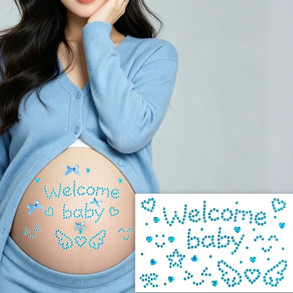 Self Adhesive Rhinestone Stickers Heart And Star Pattern Letter Message Stickers Sparkle Finish Multiple Color Options