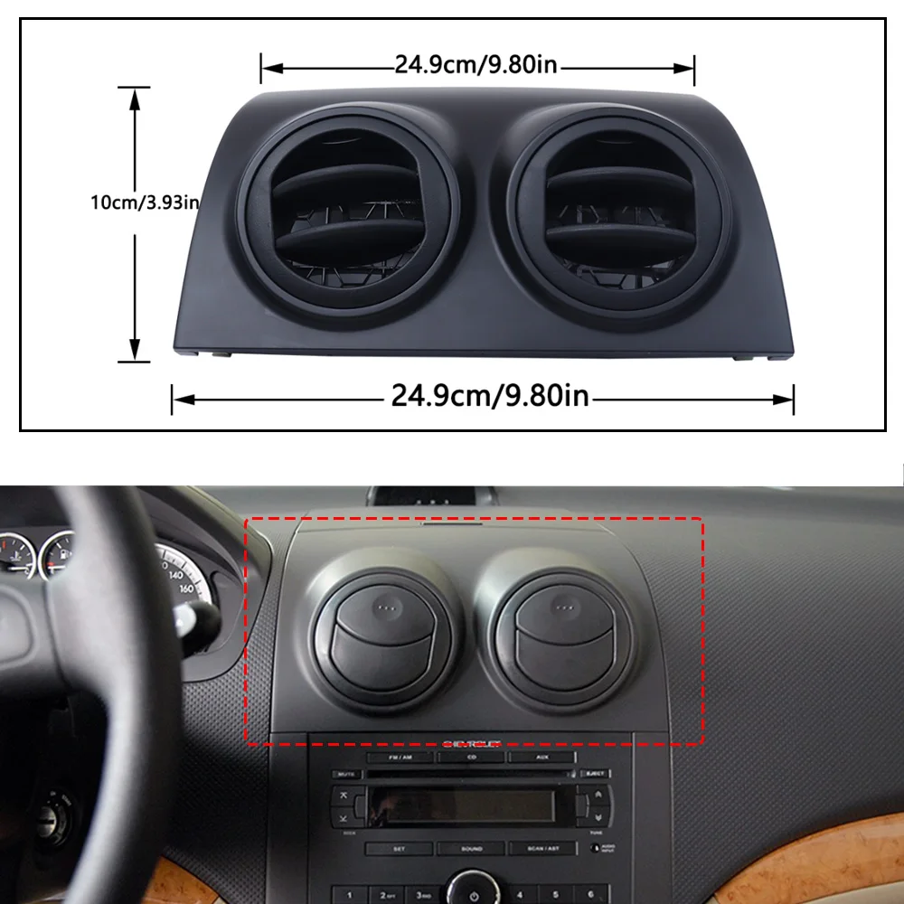 For Chevrolet Lova 2004-2011 Aveo 2008-2011 Car Plastic automotive air vent Outlet Accessories frame Kit PC panel A/C dashboard