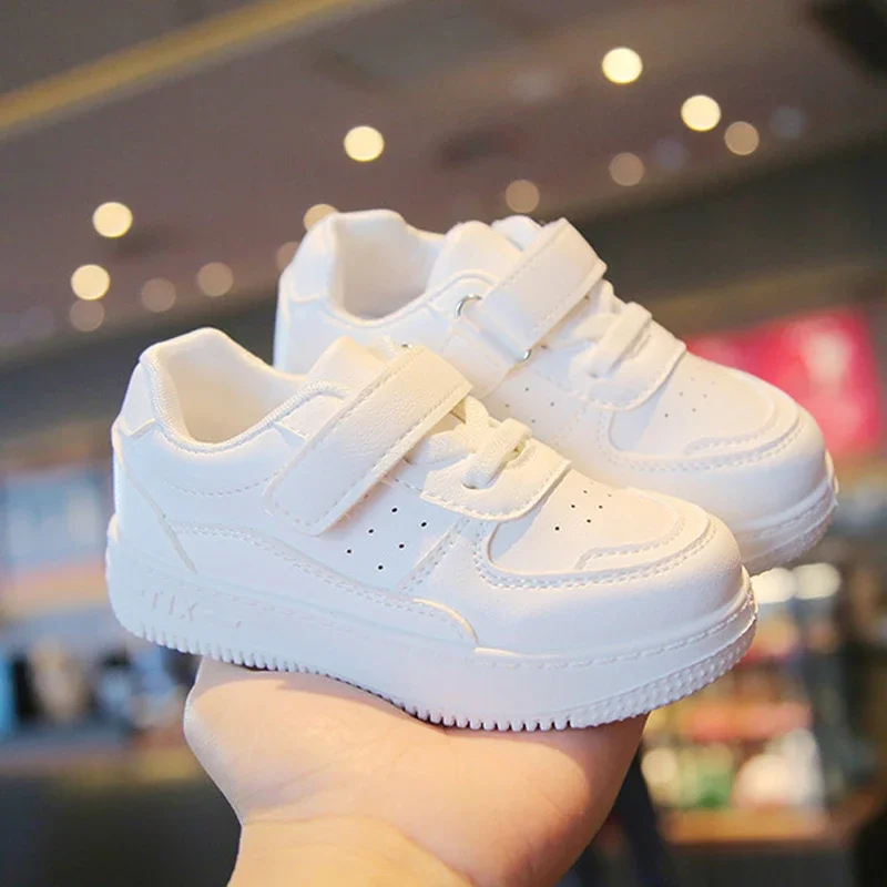 Children Casual Shoes Mesh Sneakers Boys Sport Breathable Tennis Sneaker Baby Girls Spring Fashion Shell White Running Shoes