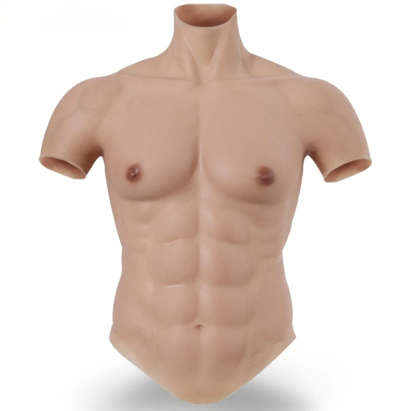 

Silicone Fake Chest Muscle Suit Human Skin Costume for Cosplay