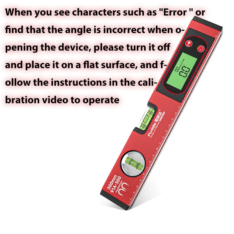 30/40/50cm Electronic Digital Display Level Ruler Magnetic Angle Meter Aluminum Alloy Level Protractor Inclinometer 90 Degree