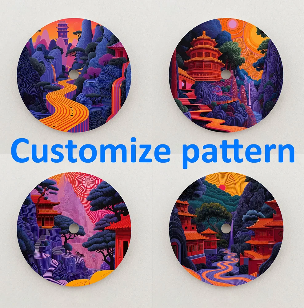 NH35 Dial 28.5mm Dial Colorful Natural Scenery NH36 Dial Colour Dial Fit NH35/NH36 Movement Watch Parts Replacement Custom LOGO