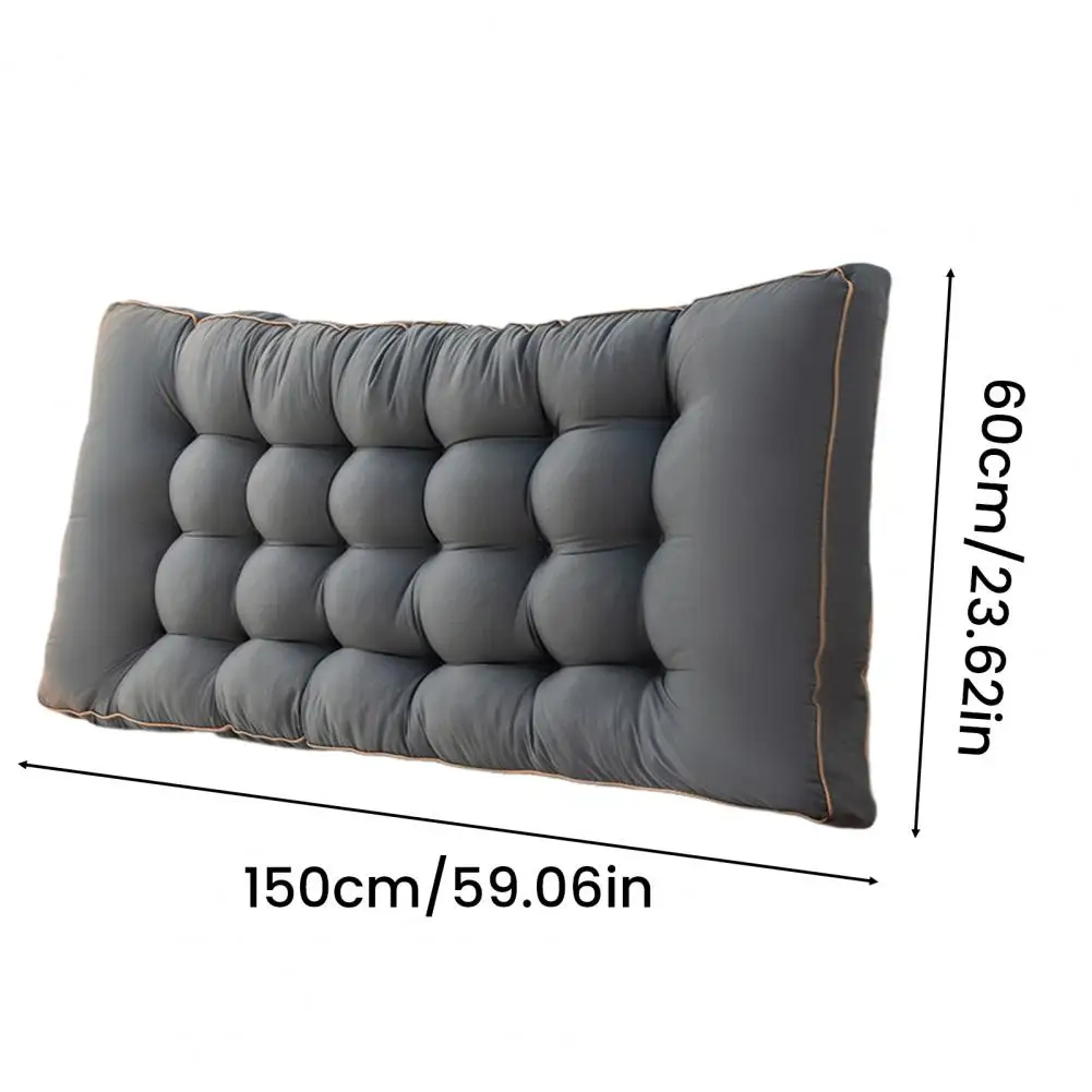 Headboard Pillow Headboard Backrest With Elastic Strap Bed Waist Support Cushion Daybed Bolster For Dorm Bedroom Sitting Reading