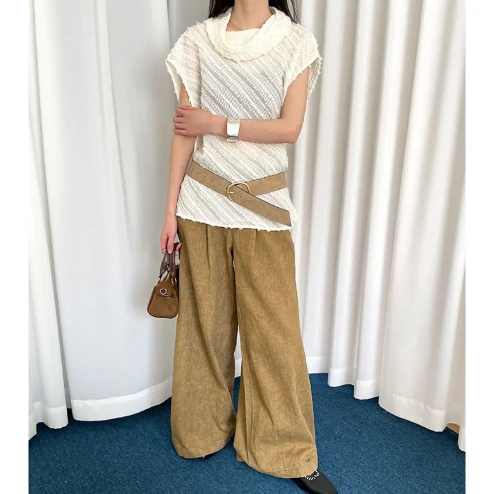 

Women Fashion Luxury Design Suede Leather Wide Belt Casual Trendy Business Waist Strap Versatile Pin Buckle Waistband Gifts