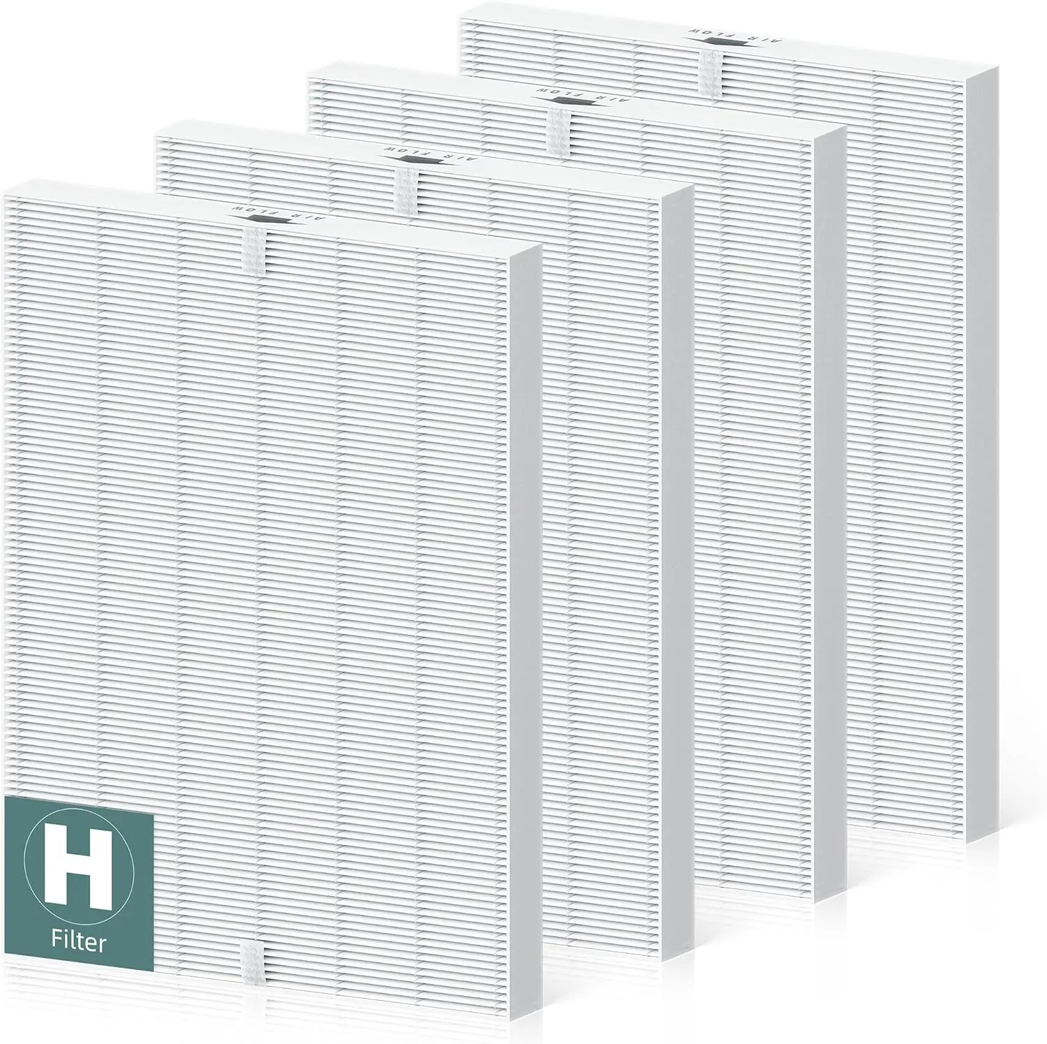 

4 Pack 116130 HEPA Replacement Filter H for PlasmaWave Air Purifier 5500 5500-2 C535 5300 5300-2 6300 6300-2 P300 AM90 900