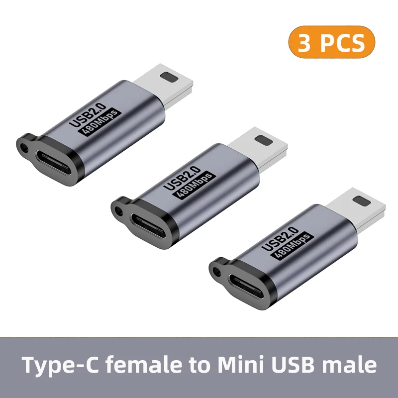 NNBILI Typ-C-Buchse auf Mini-USB/Typ-C-Buchse auf Micro-USB/Micro-USB-Buchse auf Typ-C/Micro-USB-Buchse auf Mini-USB-Adapter