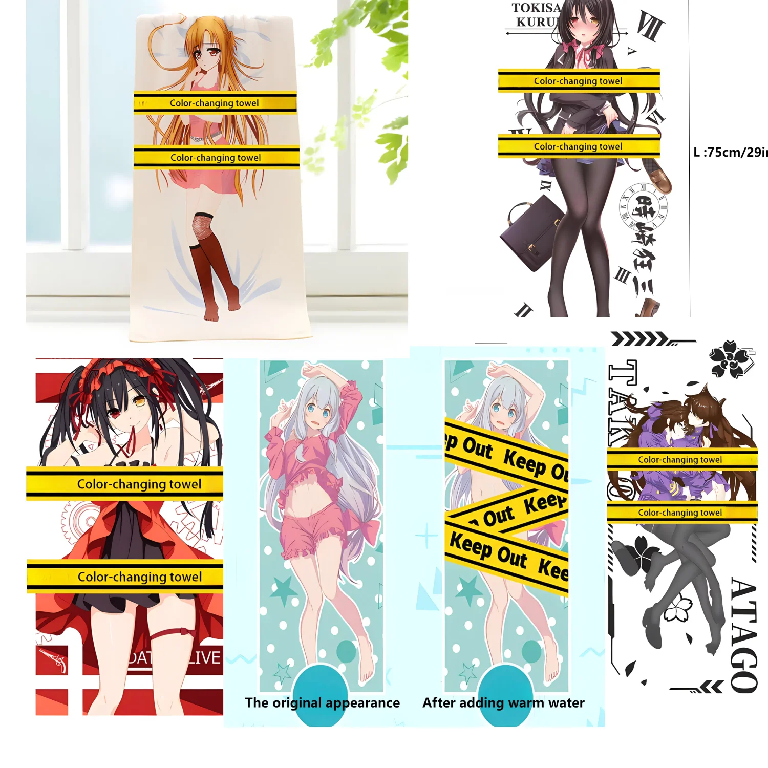 5pcs, constantly surprising bath towels, looking forward to the moment when the towel touches warm water
