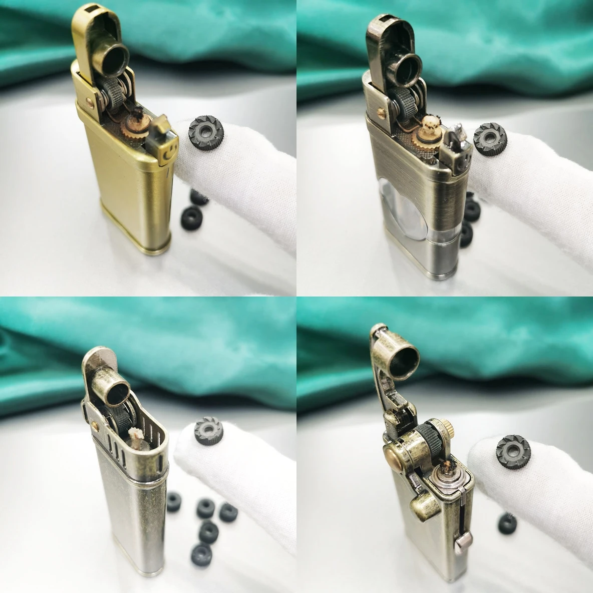 2 pces 9mm * 2.5mm * 4mm nove-dente aço rebolo vintage automático rocker ejeção imprensa querosene mais leve reparação parte interna