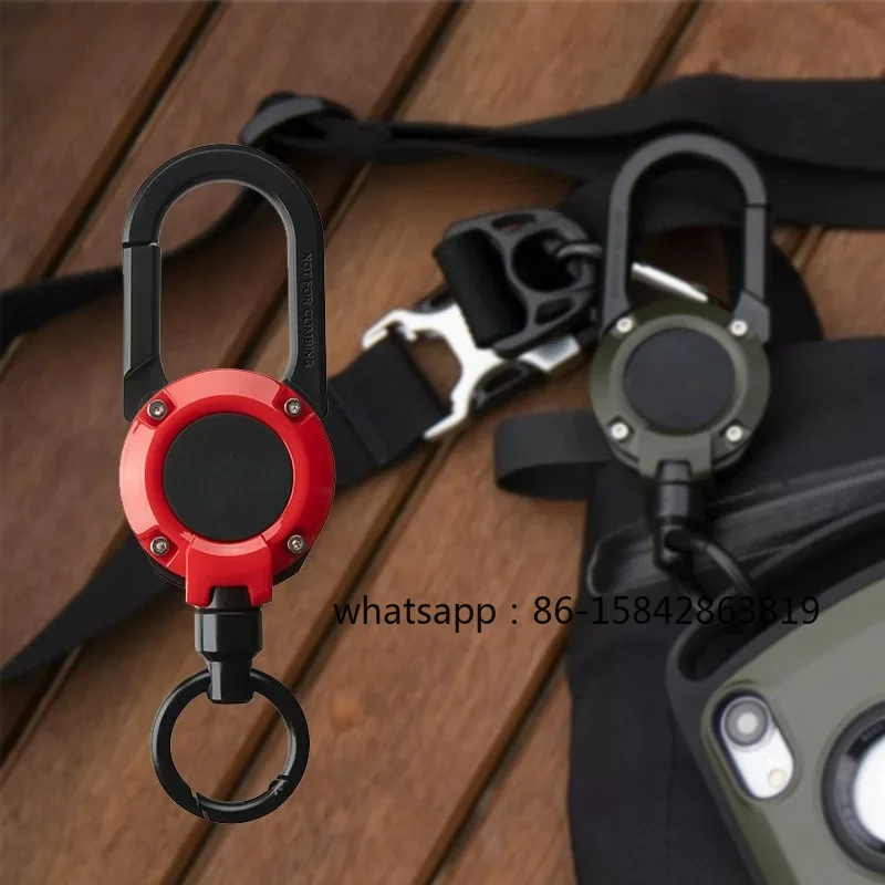Multifunctional Retractable Buckle, Mobile Phone Lanyard, Car Keychain, Mountaineering Hook