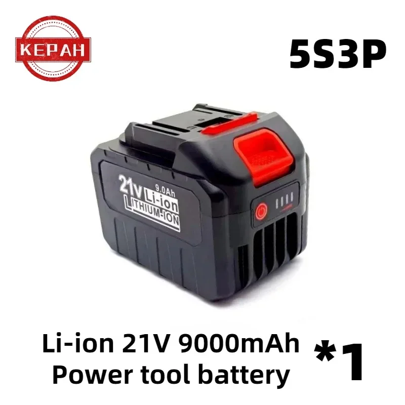 21V 18650 Lithium Battery Rechargeable 9000mAh Batteries High-current High Discharge 21 Volt Replace Battery For Screwdriver